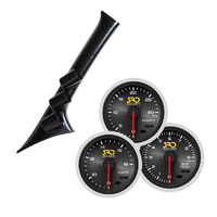 SAAS Boost Exhaust Volt SRD Gauges & 3 Gauge Pillar for Ranger & BT-50 2011-15