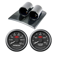 SAAS Dash Pod Black Series Oil Pres Water Temp for VZ Commodore
