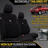 Razorback 4x4 Neoprene 2x Front Seat Covers for Amarok 2H (feb11 - may2023)