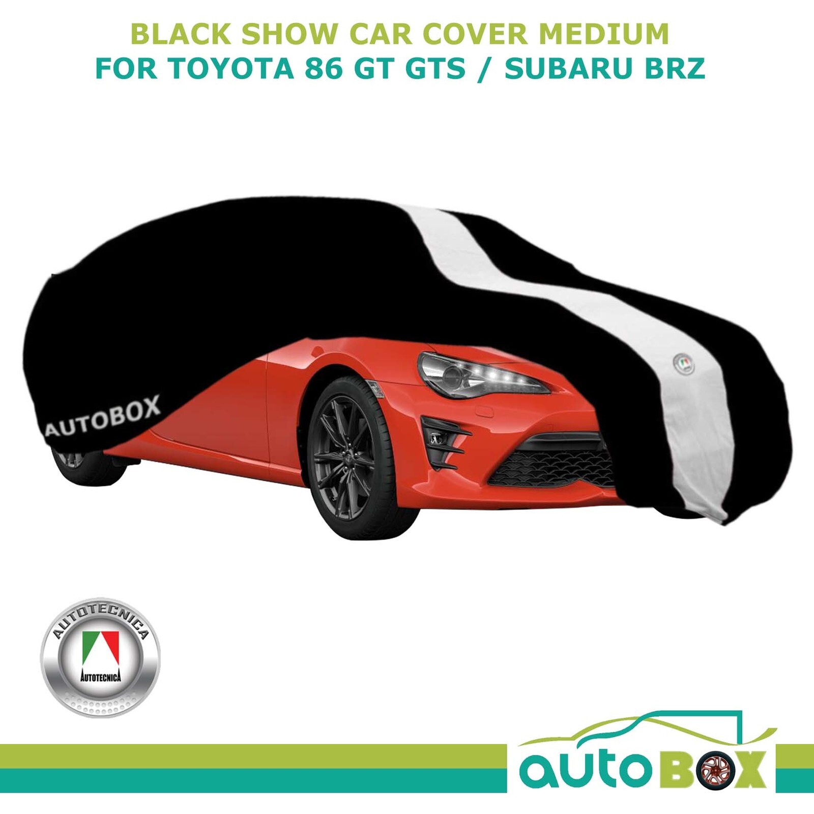 Black Medium Washable Show Car Cover fits Toyota 86 GT GTS / Subaru BRZ  Softline - Autotecnica