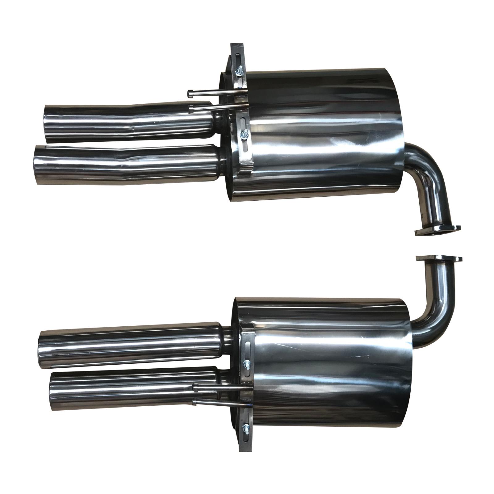 Holden VE Ute Stainless Steel TWIN 3 INCH BACK EXHAUST MUFFLER SV6 SS