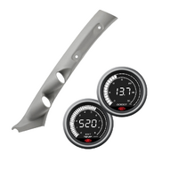 Gauge Pillar Pod Grey Single Piece  suit Toyota Landcruiser 100 Series 1998-07 w/ Digital Boost EGT Gauge