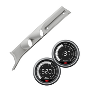 Gauge Pillar Pod Light Grey Single Piece suit Toyota Landcruiser 2009-On w/ Digital Boost EGT Gauge