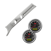 Gauge Pillar Pod Light Grey Single Piece 2in1 Trax Gauges for Toyota LC 2009-On Analog Digital