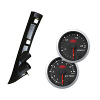 Mitsubishi Triton MQ 2015 Onward  Pillar Pod w/ Black Streetline Series Gauges