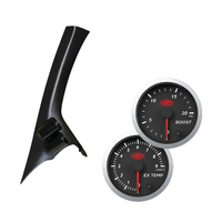 Navara D40 2006-15 Pathfinder R51 Pillar Pod w/ Black Streetline Series Gauges