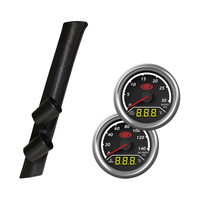 Pillar Pod w/ 2in1 Boost Ext Temp Oil Water Gauges Suits Nissan GQ Patrol 1987-97