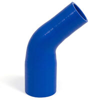 SAAS Silicone Hose 45 Degree Reducer 51mm ID to 63mm ID Black or Blue [Colour: Blue]