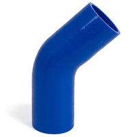 SAAS Silicone Hose 45 Degree Bend 63mm Internal Diameter Black or Blue [Colour: Blue]