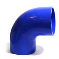 SAAS Silicone Hose 90 Degree 102mm Internal Diameter Black or Blue [Colour: Blue]