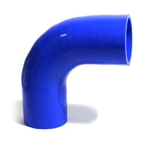 SAAS Silicone Hose 90 Degree 63mm Internal Diameter Black or Blue [Colour: Blue]