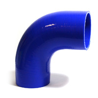 SAAS Silicone Hose 90 Degree Bend 76mm Internal Diameter Black or Blue [Colour: Blue]