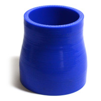 SAAS Silicone Hose Straight Reducer 57mm to 63mm ID x 76mm long Black or Blue [Colour: Blue]