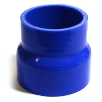 SAAS Silicone Hose Straight Reducer 63mm to 70mm ID x 76mm long Black or Blue [Colour: Blue]