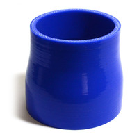 SAAS Silicone Hose Straight Reducer 70mm to 76mm ID x 76mm long Black or Blue [Colour: Blue]