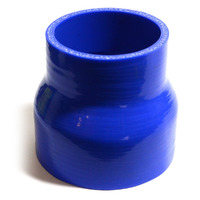 SAAS Silicone Hose Straight Reducer 76mm to 102mm ID x 102mm long Black or Blue [Colour: Blue]