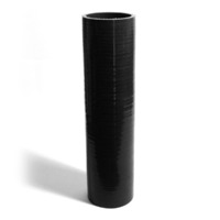 SAAS Silicone Hose Straight 51mm Internal Diameter x 254mm long Black or Blue [Colour: Black]