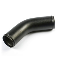 SAAS Pipe 57mm Ø x 45 Degrees Aluminium Black Powder Coat