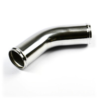 SAAS Pipe 57mm Ø x 45 Degrees Aluminium Polished