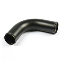 SAAS Pipe 76mm Ø x 90 Deg Aluminium Black Powder Coat