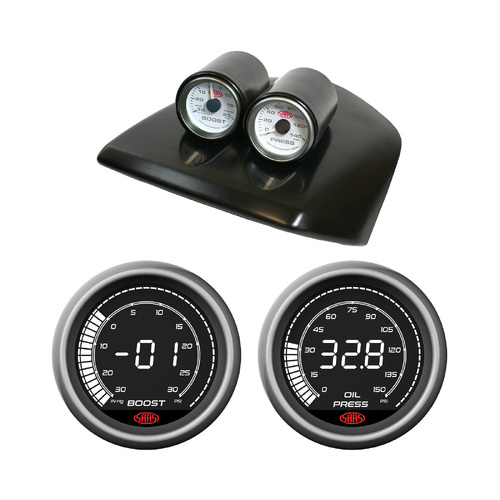 FG-X FG2 Falcon Dash Pod w/ Digital Boost + Oil Pressure Gauges XR6 XR6T G6E