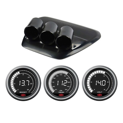 SAAS GAUGE DASH POD W/ DIGITAL BOOST OIL TEMP VOLT Suits Holden Colorado RG 16 >