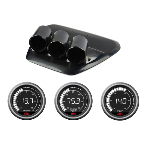 SAAS GAUGE DASH POD W/ DIGITAL BOOST TRANS TEMP VOLT Suits Holden Colorado RG 16 >