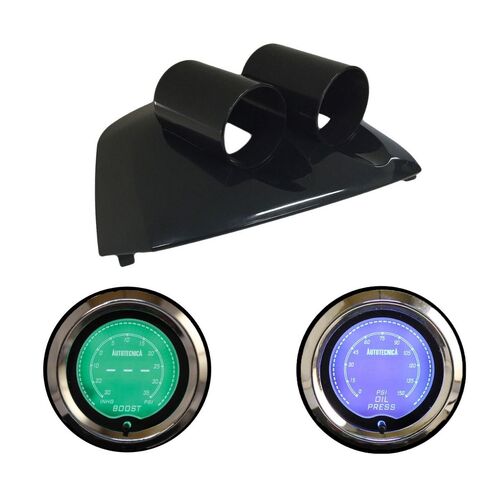 Dual Gauge Pod w/ LCD Digital Boost & Oil Press Gauges Suits Ford FG Falcon XR6T