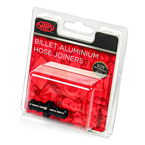 SAAS Hose Joiner Billet Aluminum Black 10mm ( 3/8in)