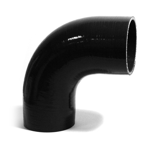 90Deg Silicone Hose 76x76 BLK